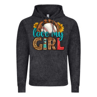 Vintage Black love my girl baseball Vintage Hoodie - HRA Design Shop