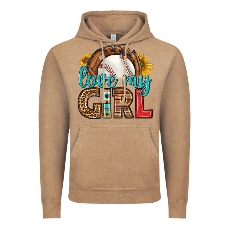Love My Girl Baseball Vintage Hoodie by HRA Design Shop | Teevron