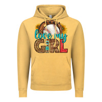 Vintage Mustard love my girl baseball Vintage Hoodie - HRA Design Shop