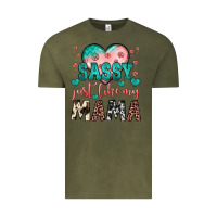 Vintage Olive sassy just like my mama Vintage Tee - JahusDesignShop