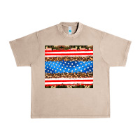 French Oak usa camouflage american flag Urban Heavy Tee - AdoDesignShop