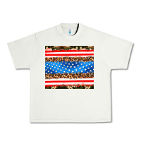 Pistachio usa camouflage american flag Urban Heavy Tee - AdoDesignShop
