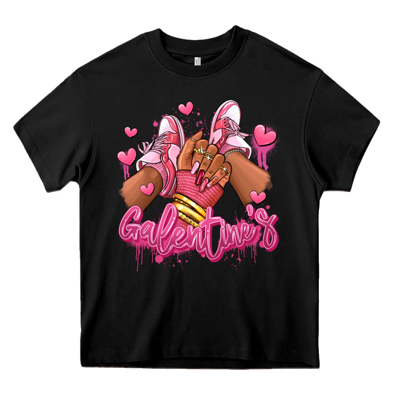 Galentines Afro Girl Sneakers Heavy Core Tee by RanaPortraitStore | Teevron