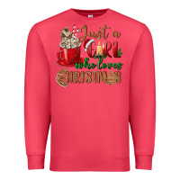 Cardinal just a girl who loves christmas Premium Sweatshirt - BundleAndBundleShop