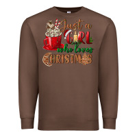 Chestnut just a girl who loves christmas Premium Sweatshirt - BundleAndBundleShop
