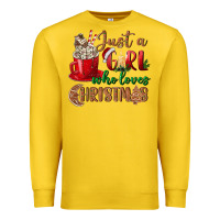 Lemon just a girl who loves christmas Premium Sweatshirt - BundleAndBundleShop