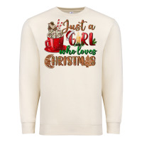 Sandshell just a girl who loves christmas Premium Sweatshirt - BundleAndBundleShop