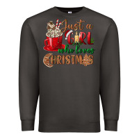 Smoke just a girl who loves christmas Premium Sweatshirt - BundleAndBundleShop