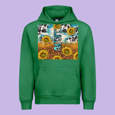 Aunt Sunflower Leopard Glitter Urban Hoodie Designed By Tumblerdesignbyshophia