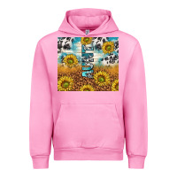 Fuchsia Pink aunt sunflower leopard glitter Urban Hoodie - TumblerDesignByShophia