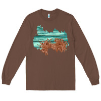 Chestnut wood leather patch Long Sleeve Tee - AdoDesignShop