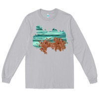 Moon Dust wood leather patch Long Sleeve Tee - AdoDesignShop