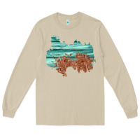 Mushroom wood leather patch Long Sleeve Tee - AdoDesignShop