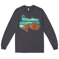 Smoke wood leather patch Long Sleeve Tee - AdoDesignShop