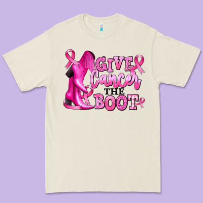 Premium Tee give cancer the boot