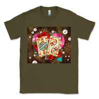 Army Green playing cards and pearls Classic Tee - AdoDesignShop