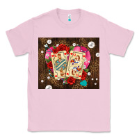 Bubblegum Pink playing cards and pearls Classic Tee - AdoDesignShop