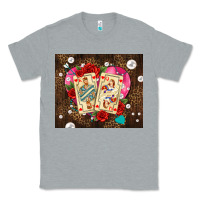 Heather Grey playing cards and pearls Classic Tee - AdoDesignShop