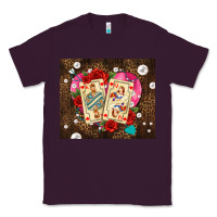 Plum playing cards and pearls Classic Tee - AdoDesignShop
