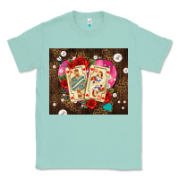 Seafoam playing cards and pearls Classic Tee - AdoDesignShop