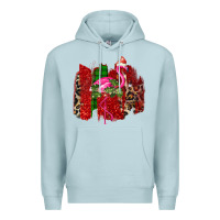 Blue Mist Christmas Flamingo Premium Hoodie - Bettercallsaul