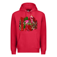 Cardinal Christmas Flamingo Premium Hoodie - Bettercallsaul