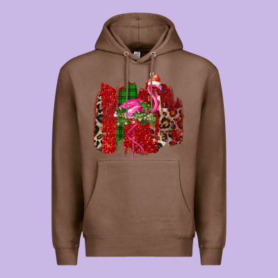 Christmas Flamingo Premium Hoodie Designed By Bettercallsaul