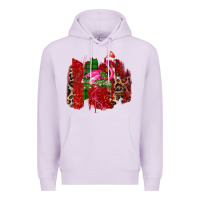 Lilac Christmas Flamingo Premium Hoodie - Bettercallsaul