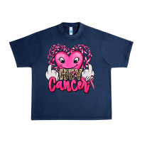 Navy hey cancer with middle fingers Urban Heavy Tee - AdoDesignShop