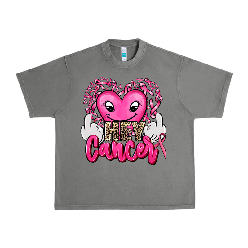 Hey Cancer With Middle Fingers Urban Heavy Tee by AdoDesignShop | Teevron
