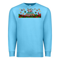 Ocean Blue just a girl who loves christmas libbey glass Premium Sweatshirt - BundleAndBundleShop