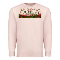 Pale Pink just a girl who loves christmas libbey glass Premium Sweatshirt - BundleAndBundleShop