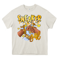 Cream yellow sneaker girl afro woman Heavy Core Tee - RanaPortraitStore