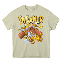 Mossy yellow sneaker girl afro woman Heavy Core Tee - RanaPortraitStore
