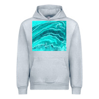 Heather Grey turquoise agate Urban Hoodie - TumblerDesignByShophia