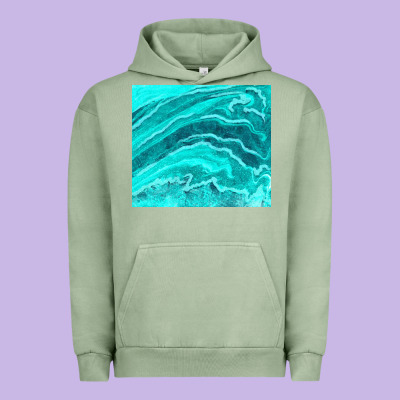 Turquoise Agate Urban Hoodie Designed By Tumblerdesignbyshophia