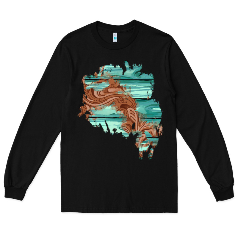 Wood Leather Patch Long Sleeve Tee by AdoDesignShop | Teevron