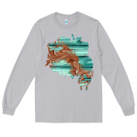 Moon Dust wood leather patch Long Sleeve Tee - AdoDesignShop