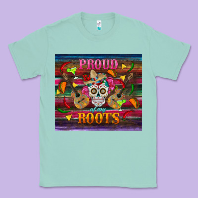 Proud Of My Roots Tumbler Classic Tee Designed By Bundleandbundleshop