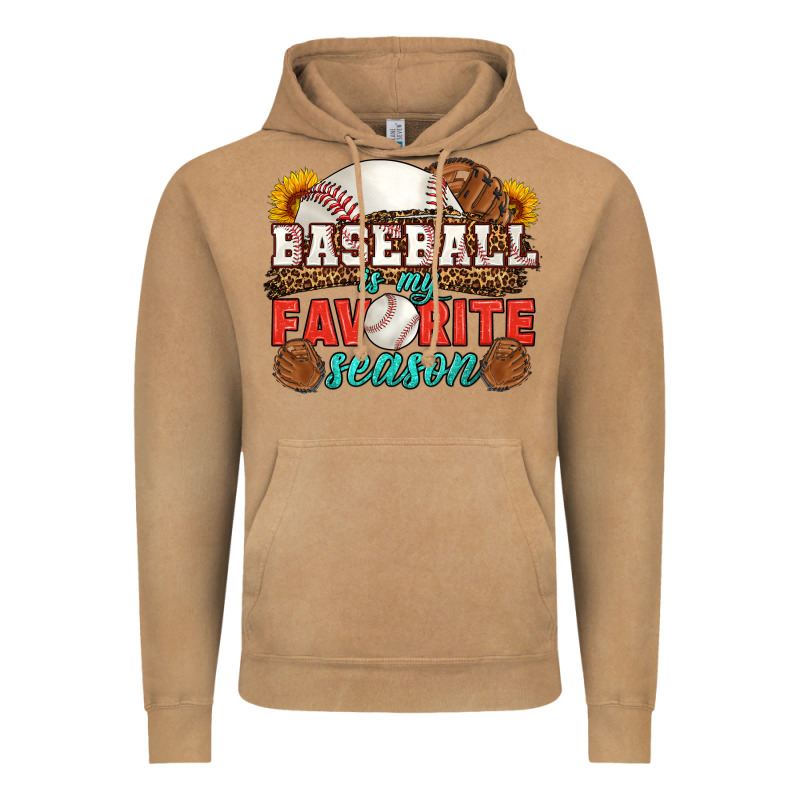 Baseball Is My Favorite Season Vintage Hoodie by HRA Design Shop | Teevron