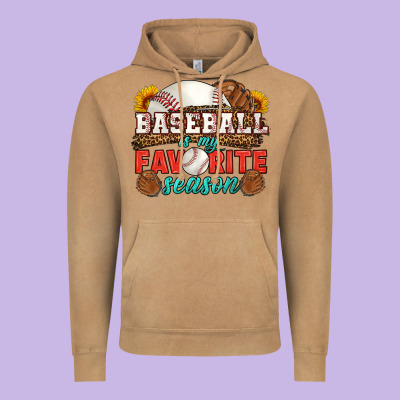 Baseball Is My Favorite Season Vintage Hoodie Designed By Hra Design Shop