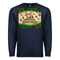 Navy just a girl who loves christmas tumbler Premium Sweatshirt - BundleAndBundleShop