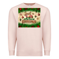 Pale Pink just a girl who loves christmas tumbler Premium Sweatshirt - BundleAndBundleShop