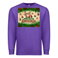 Purple just a girl who loves christmas tumbler Premium Sweatshirt - BundleAndBundleShop