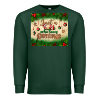 Sports Green just a girl who loves christmas tumbler Premium Sweatshirt - BundleAndBundleShop