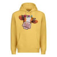 Antique Gold Cow With Flowers Premium Hoodie - Bettercallsaul