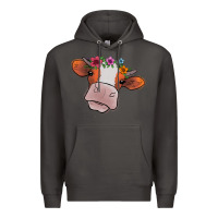 Smoke Cow With Flowers Premium Hoodie - Bettercallsaul