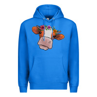 True Royal Cow With Flowers Premium Hoodie - Bettercallsaul