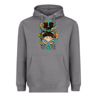 Western Messy Bun Mom With Sunflower Heavyweight Hoodie | Teevron