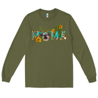 Army Green western mama cow Long Sleeve Tee - Artiststas